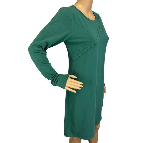 2/$15 NWT Wild Fable Cut Out Long Sleeve Dress Dark Teal Green Size L - Picture 4 of 13